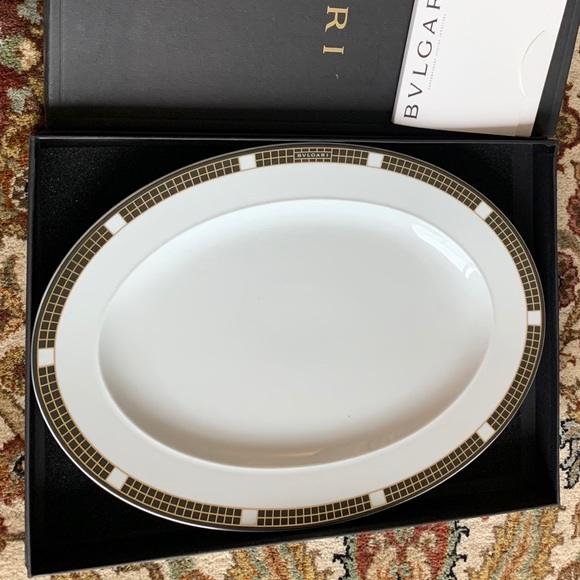 NIB ROSENTHAL BULGARI/BVLGARI QUADRI SERVING PLATE - Picture 3 of 4